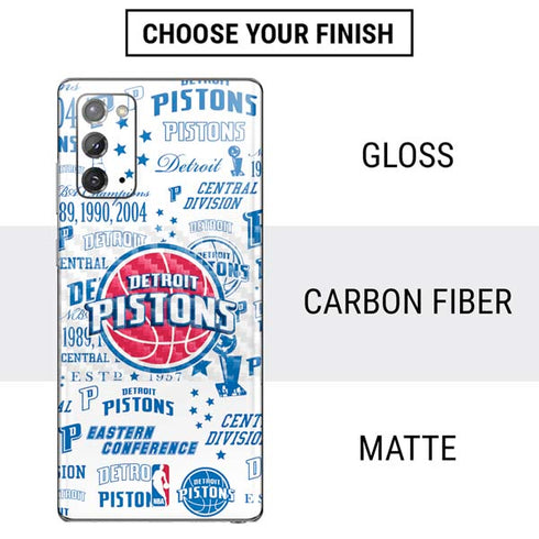 NBA Detroit Pistons Historic Blast Galaxy Note20 5G Skin